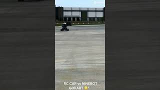 RC Car vs Ninebot GoKart… WHO WON?! #shorts #youtubeshorts #race #FamilyFun 