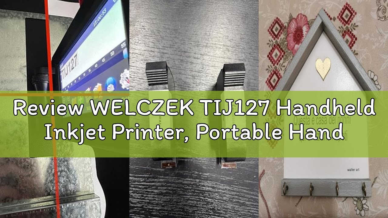 Review WELCZEK TIJ127 Handheld Inkjet Printer, Portable Handheld Printer with 4.3Inch Touch Screen Q
