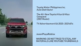 Toyota Hilux U0026 Hilux Conquest Tvc 60s 20202021