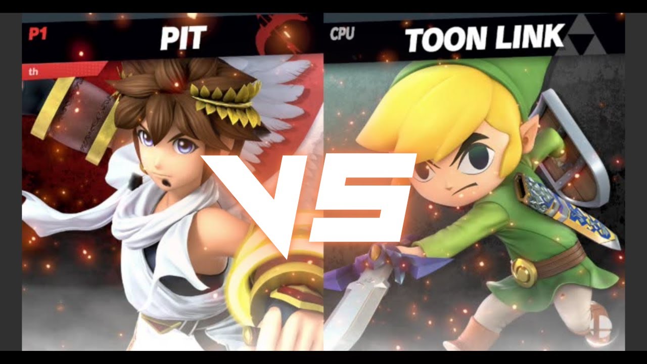 Super Smash Bros Ultimate - Pit vs Toon Link - YouTube