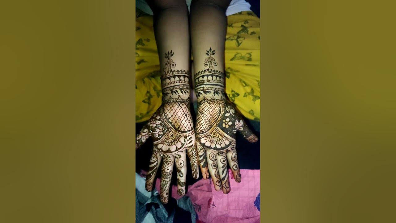 shorts|Simple easy mehndi design|arabic#meganthi model in tamil ...