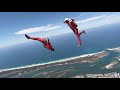 Freefall team perform sensational dance routine in mid air