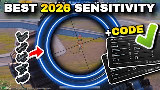 PUBG MOBILE SENSITIVITY SETTING 2026 🔥 +CODE ✅ (COPY & USE!)
