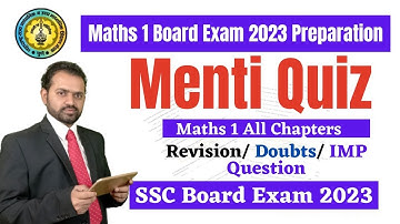 Final Menti Quiz of Maths 1 | Class 10th Maths 1 Menti Quiz | Mahesh Prajapati