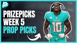 PRIZEPICKS NFL SUNDAY WEEK 5 PICKS | Best Player Prop Picks!