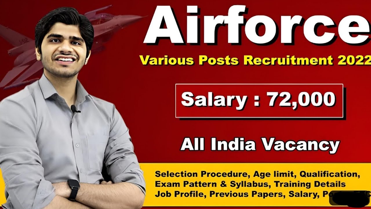Indian Airforce Apprentice Vacancy 2022-23||Salary : 60000/-||Full Details|