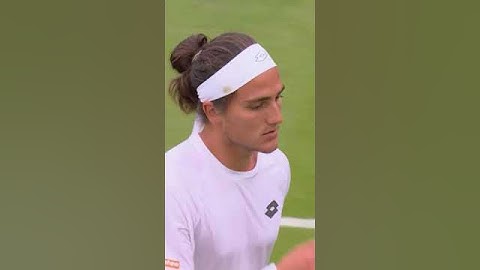 RIDICULOUS tweener by Mattia Bellucci at Wimbledon 😲 #shorts