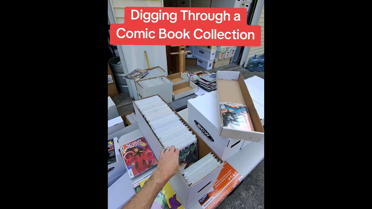 Digging Through a Comic Book Collection #comicbooks #comics #mcu