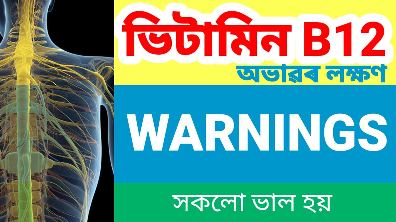 Vitamin B12 ৰ অভাৱ আৰু লক্ষণ II Nerve damage ll Sources
