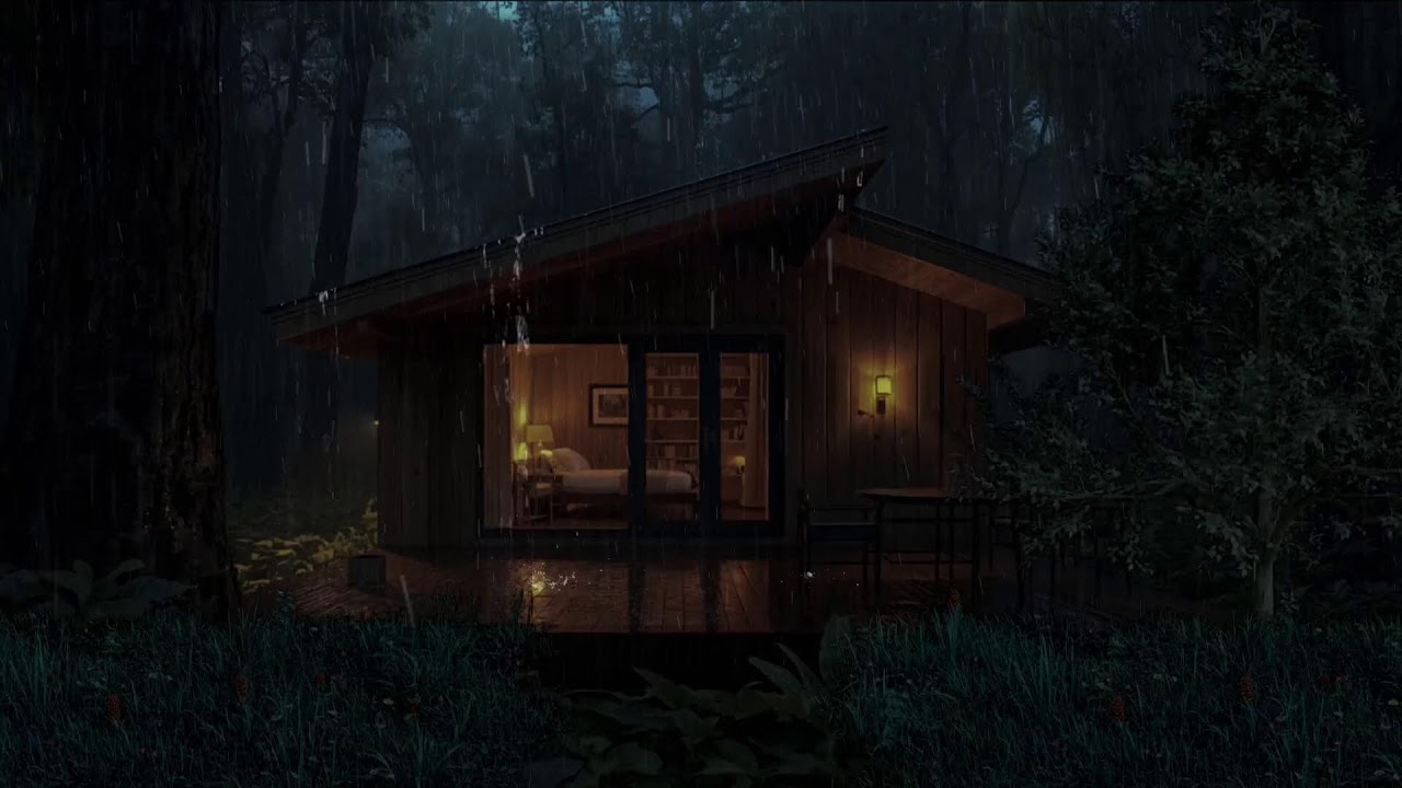 Tin Roof Night Storm | Deep Sleep Rain & Thunder