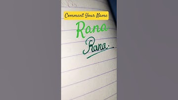 Rana Name signature l sagor