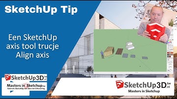 🏷️Een SketchUp axis tool trucje Align axis.💎 #Tip #291
