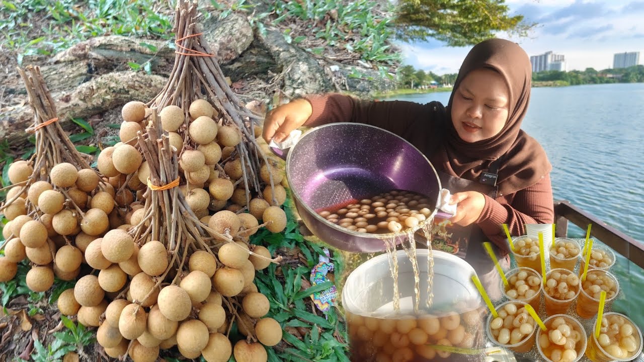 RESEPI AIR BUAH LONGAN MADU SELAMBAK MACAM DI THAI | MAKSU KONGSI REZEKI AIR UNTUK ORANG SEKELILING