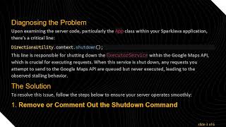 Troubleshooting Locally Hosted SparkJava Proxy Server Performance Issues with Google Maps API