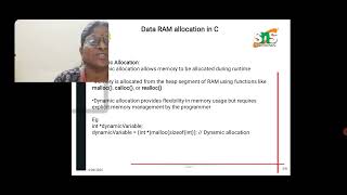Data RAM Allocation in C