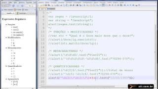 Universidade XTI - Curso Online JavaScript - Aula 32 - Objeto RegExp Regular Expression