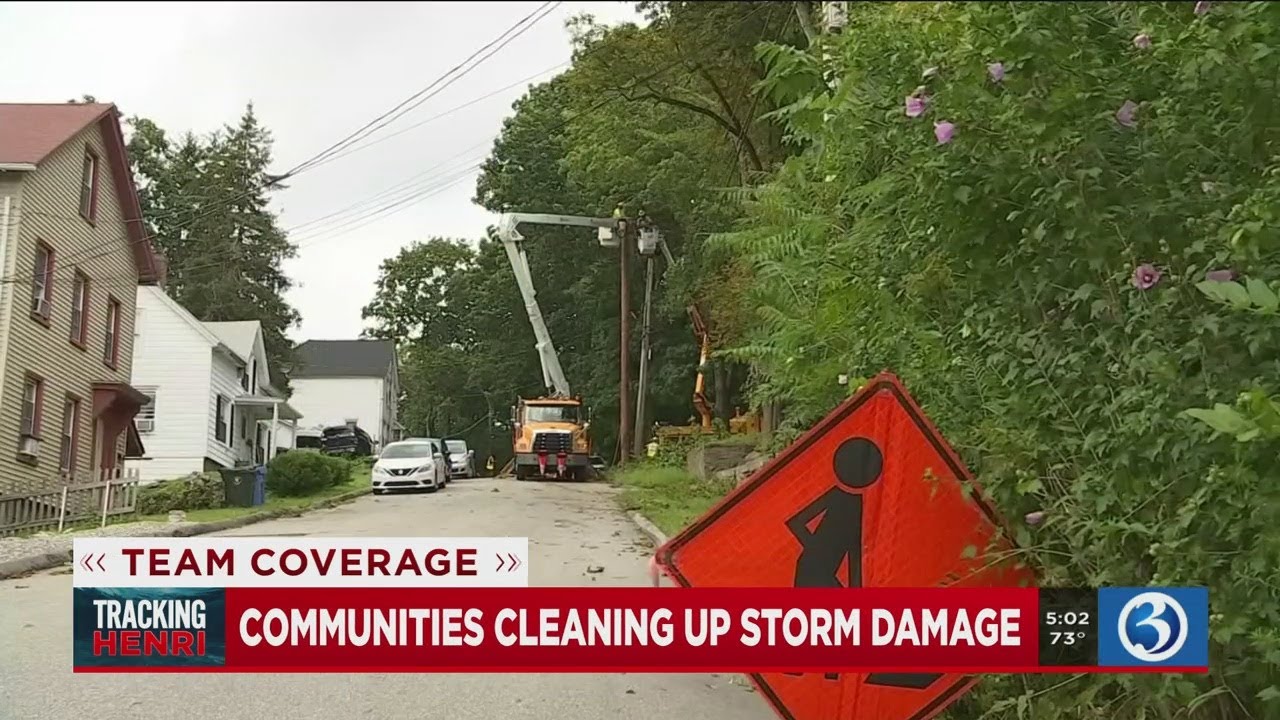 Video: Eastern CT towns clean up storm damage