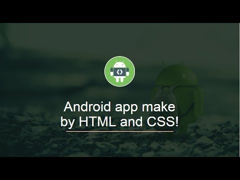 Android app make by HTML and CSS! - YouTube