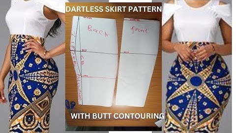 HOW TO  DRAFT A DART LESS SKIRT WITH HIP/BUTT ALLOCATION(  PT 1) METHOD.conturing.Detailed.... #diy