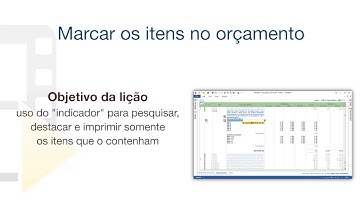 Vídeo Tutorial de PriMus - Marcar os itens no orçamento - ACCA software