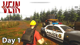 Day 1 In The Best New Zombie Survival Game In Years - Vein Gameplay