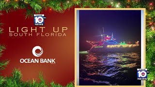 Local 10's Light Up South Florida highlights Labarraque's boat in Key Largo