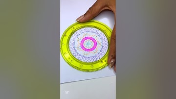 Spirograph Art with a Twist! Watch the Magic Unfold!🌠💥 #ArtLovers #Spirograph #shorts