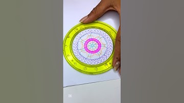Spirograph Art with a Twist! Watch the Magic Unfold!🌠💥 #ArtLovers #Spirograph #shorts
