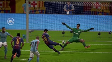 FIFA 18 REALISTIC TIKI TAKA GOALS | FC Barcelona