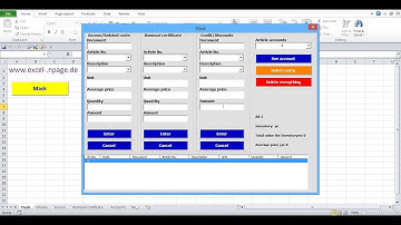 9_Stock program in Excel VBA itself create. Display the selected article account status.
