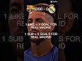 Barcelona 5000- 0 Real Madrid 1 Like = 1 goal for Real Madrid subscribe = 5 goals for Real Madrid