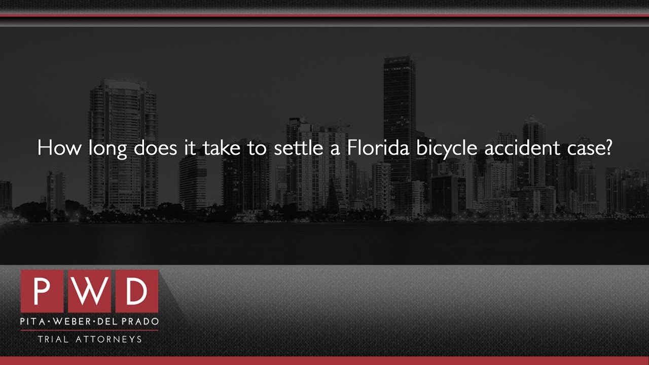 How long does it take to settle a Florida bicycle accident case?