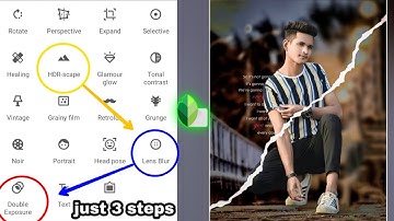 Just 3 steps Snapseed creative photo editing | Niraj Editz