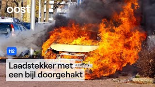 Download Lagu Elektrische auto gaat volledig in vlammen op | RTV Oost MP3