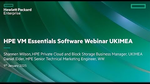 HPE Morpheus VM Essentials Software Introduction Webinar