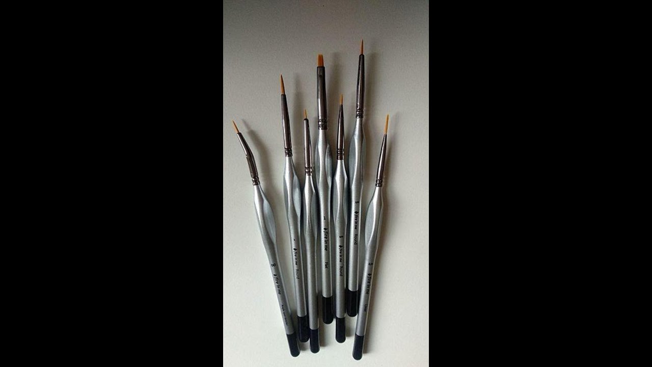 Miniature Paint Brushes Set 6pcs + 1 Free Best Find Detail Paint