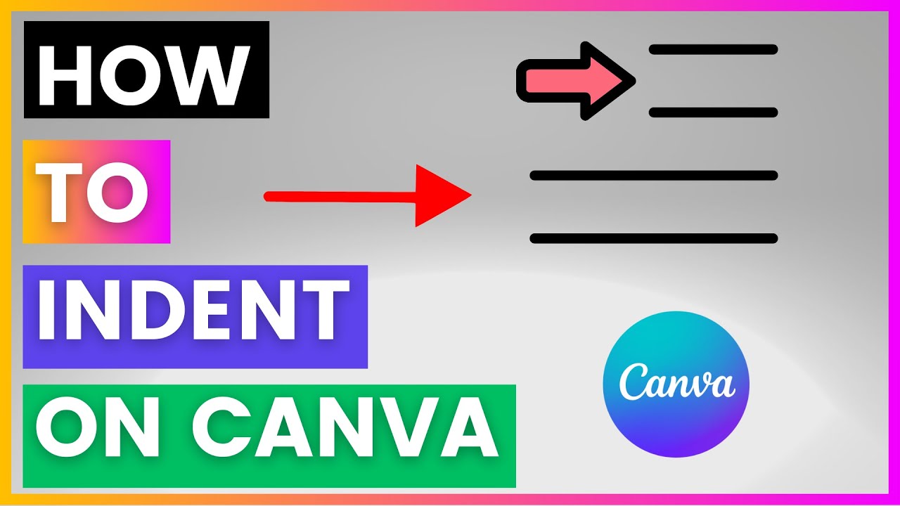 How To Indent On Canva [in 2025] - YouTube