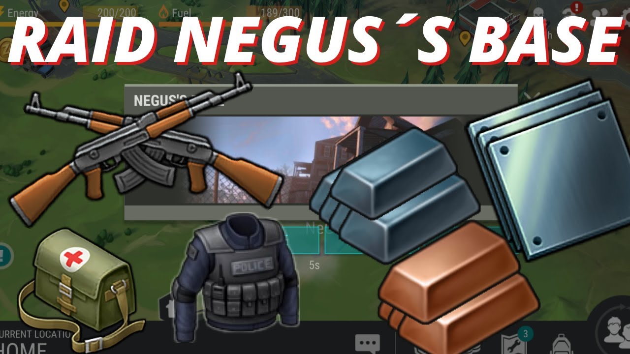 LDOE Raid NEGUS ´S Base Steel Plates,Steel Bars and Copper Bars