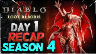 DAY 1 RECAP of Diablo 4 Season 4!