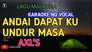 AXL - ANDAI DAPAT KU UNDUR MASA [ KARAOKE ] | #2 VIONA MUSIC   LIRIK BERJALAN