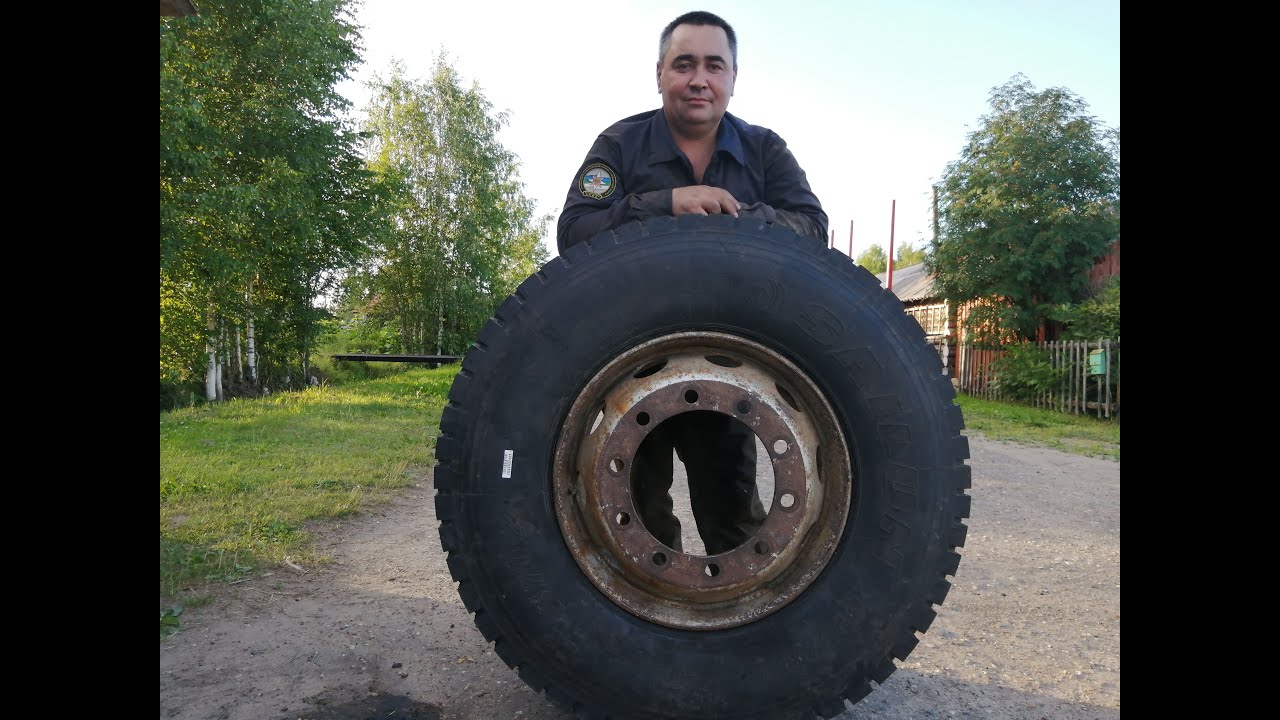 Грузовой шиномонтаж дома. Сборка колеса своими руками - YouTube