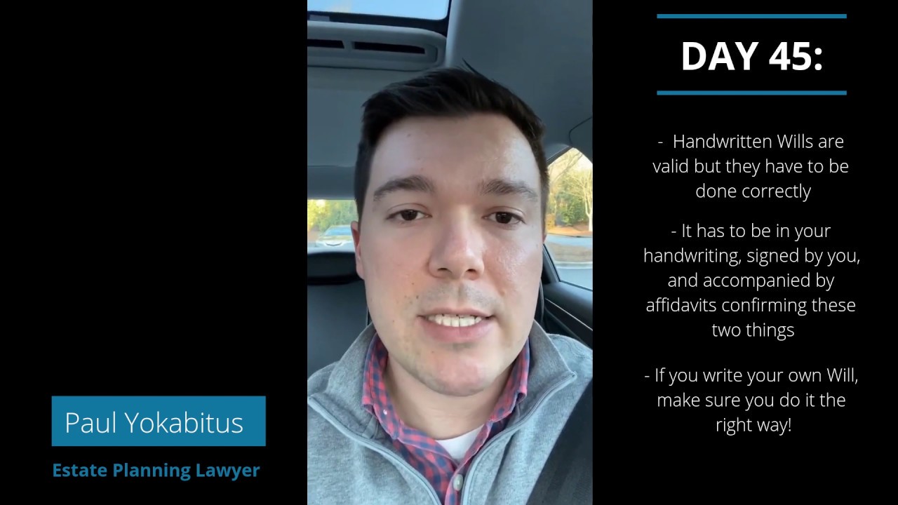 Handwritten Wills - Know The Rules!