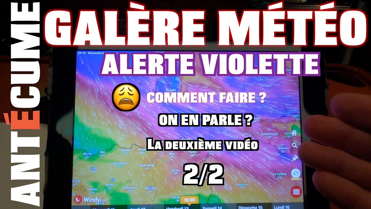 ??Galère météo la suite,  je casse la commande du guindeau PARTIE 2