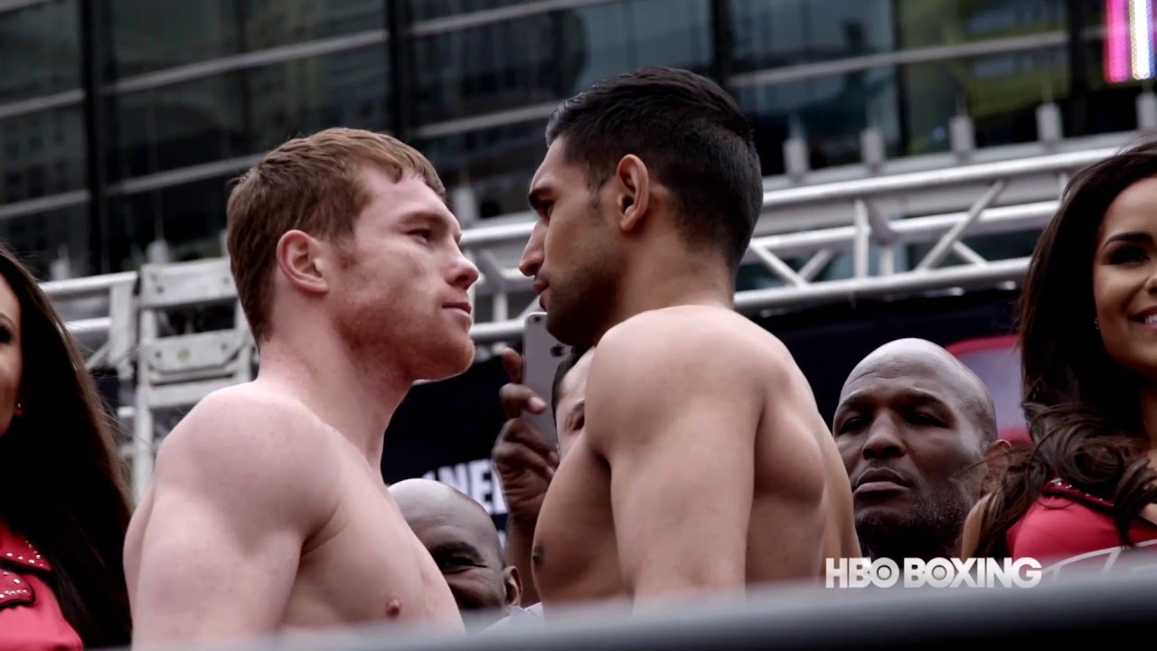 HBO Boxing News: Canelo vs. Khan Weigh-In Recap - YouTube