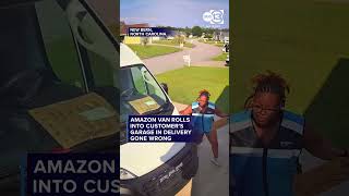 Amazon van rolls into customer s garage in delivery gone wrong