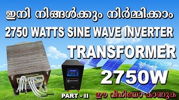 How to make a 2750 watts sine wave inverter transformer part - 2 - I Transformer winding  in fresh I