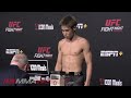 UFC Vegas 93 Weigh-Ins: Perez vs Taira