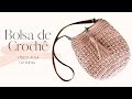 Bolsa de Crochê Com Fio de Malha - Crochê Passo a Passo - Tutorial de Bolsa Fácil - Aula de Crochê