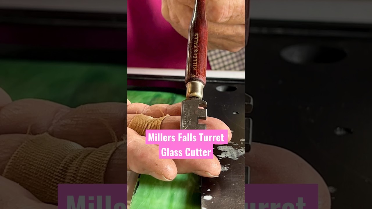 Vintage Turret Head Glass Cutter and How to Cut Stained Glass
