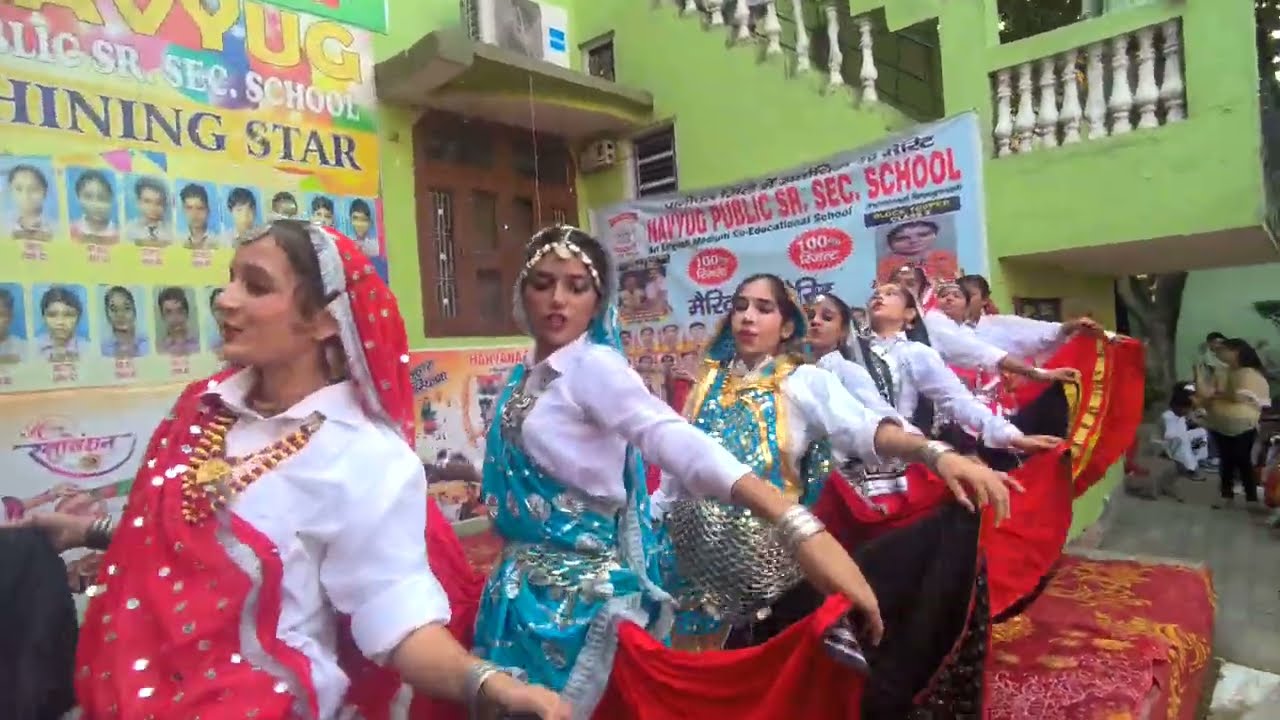 Tradition comes alive! Witnessing the energy and passion of Haryanvi dance at Navyug Public School